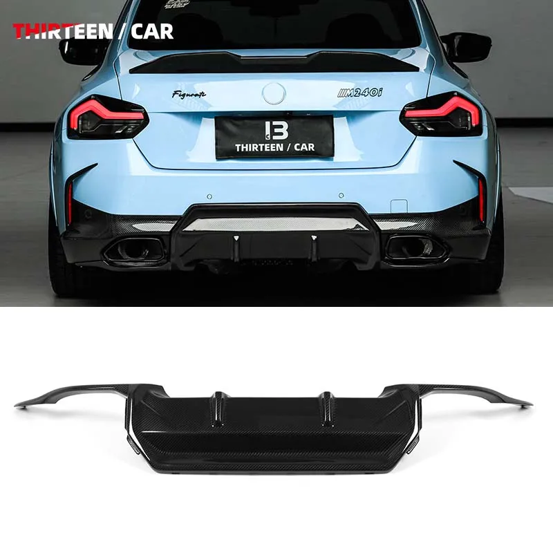 High Quality Dry Carbon Fiber 3D Style Rear Diffuser Bumper Lip Spoiler for 2 Series Coupe G42 M240i M235i 2021+ Small Diffuser
High Quality Dry Carbon Fiber 3D Style Rear Diffuser Bumper Lip Spoiler for 2 Series Coupe G42 M240i M235i 2021+ Small Diffuser