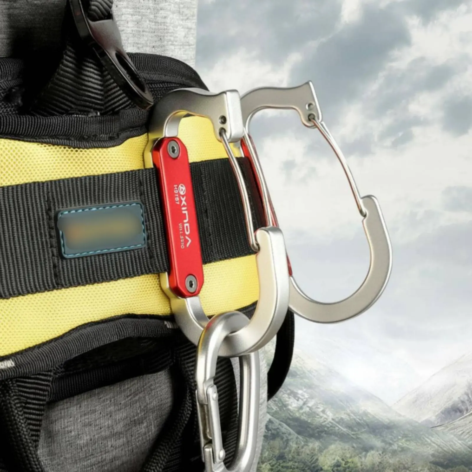 Harness Tool Holder Lightweight Climbing Gear Clip Carabiner Gear Clip Aircraft-Grade Aluminum for Climbers, High Work
Harness Tool Holder Lightweight Climbing Gear Clip Carabiner Gear Clip Aircraft-Grade Aluminum for Climbers, High Work