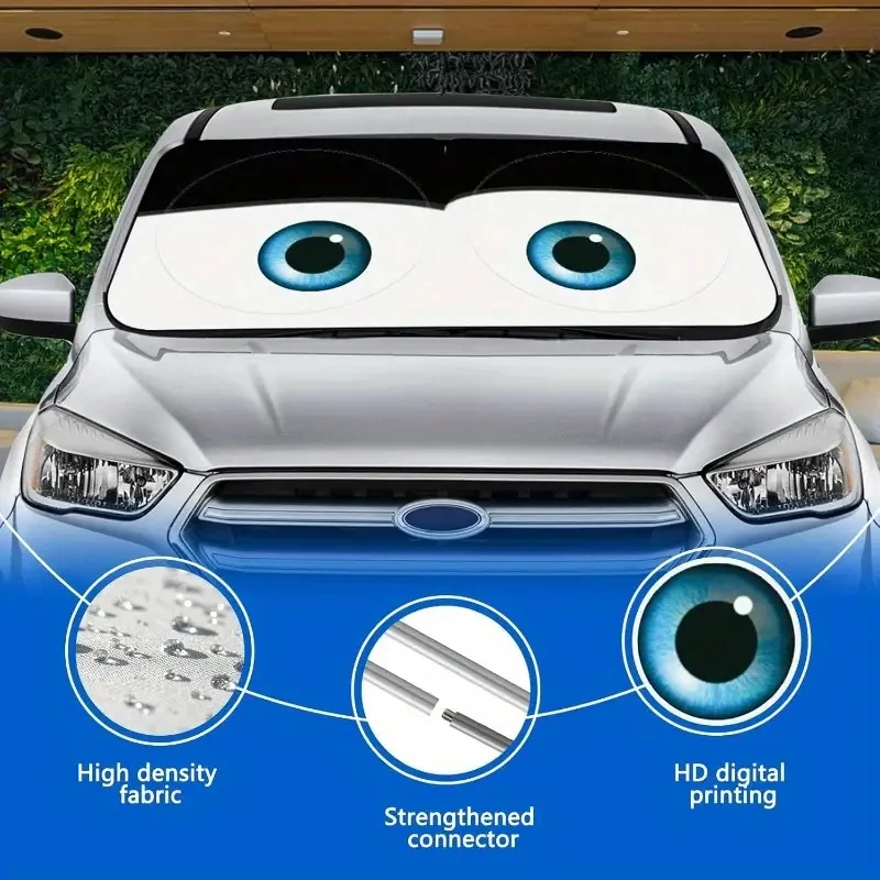 1 Pack Car Glass Visor Funny Eyes Visor Wear Resistant Black Tape Folding
1 Pack Car Glass Visor Funny Eyes Visor Wear Resistant Black Tape Folding