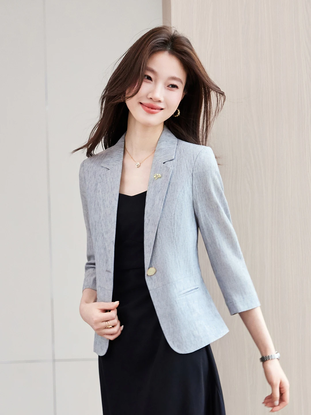 Elegant Women's Suit Jacket Casual Fashion Design Seven-Quarter Sleeve Small Western Clothes Commute Style Polyester Fiber
Elegant Women's Suit Jacket Casual Fashion Design Seven-Quarter Sleeve Small Western Clothes Commute Style Polyester Fiber