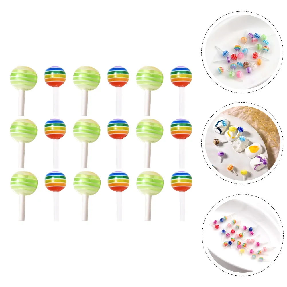 30Pcs Simulated Lollipop Nail Art Decors Exquisite DIY Manicure Ornaments Shiny Decorative Nail Supply for Fingernail Toenail
30Pcs Simulated Lollipop Nail Art Decors Exquisite DIY Manicure Ornaments Shiny Decorative Nail Supply for Fingernail Toenail