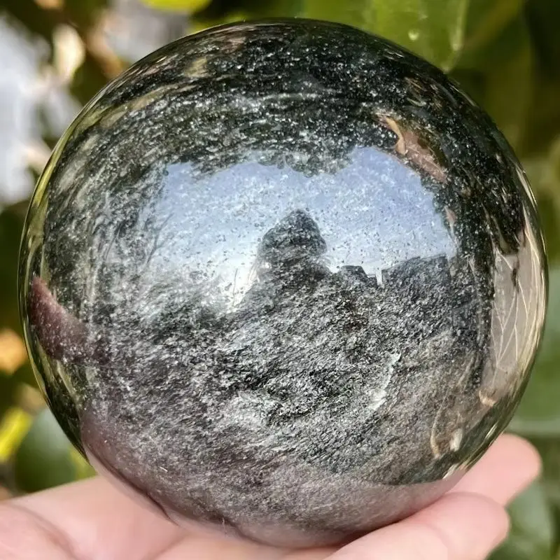 Natural Silvery Obsidian Ball Hand Polished Round Crystal Decoration Therapy Divination Altar Witchcraft Sphere
Natural Silvery Obsidian Ball Hand Polished Round Crystal Decoration Therapy Divination Altar Witchcraft Sphere