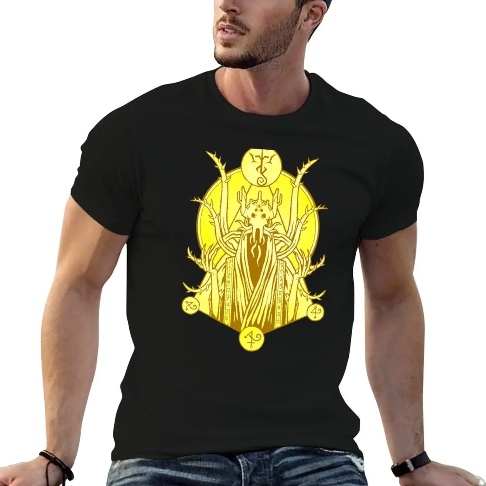 The King in Yellow - Yellow Sign T-Shirt oversize t-shirts man graphic t shirts summer 2025 Men's cotton t-shirt
The King in Yellow - Yellow Sign T-Shirt oversize t-shirts man graphic t shirts summer 2025 Men's cotton t-shirt