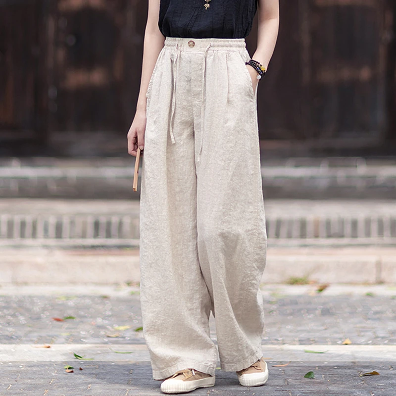 High Quality Cotton Linen Casual Pants Women New 2026 Summer Vintage Style Solid Color Loose Female Straight Trousers M2666
High Quality Cotton Linen Casual Pants Women New 2026 Summer Vintage Style Solid Color Loose Female Straight Trousers M2666