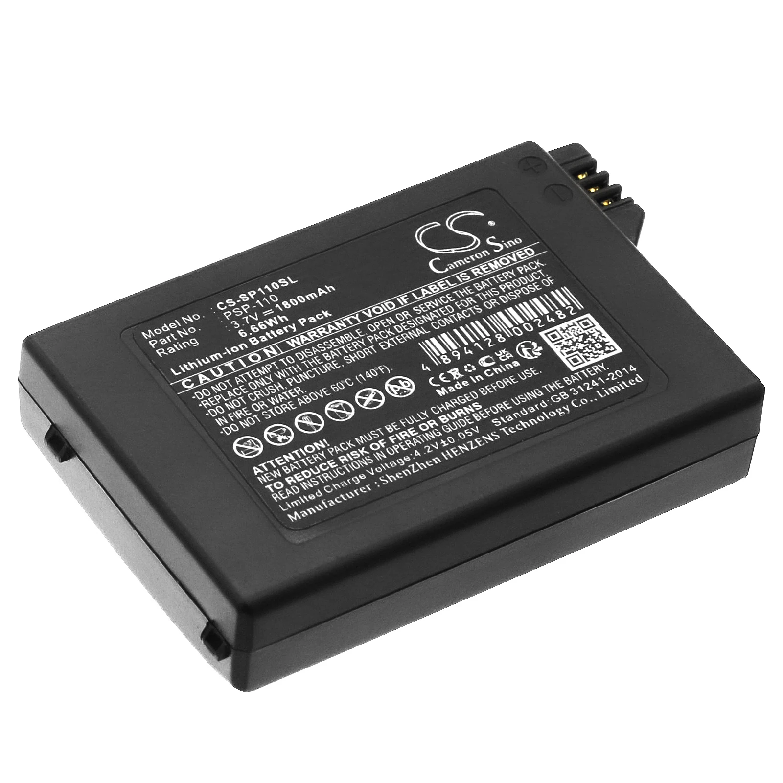 Li-ion Game Console Battery for Sony, 3.7V, 1800mAh, Compatible Models: PSP-1000, PSP-1000G1
Li-ion Game Console Battery for Sony, 3.7V, 1800mAh, Compatible Models: PSP-1000, PSP-1000G1