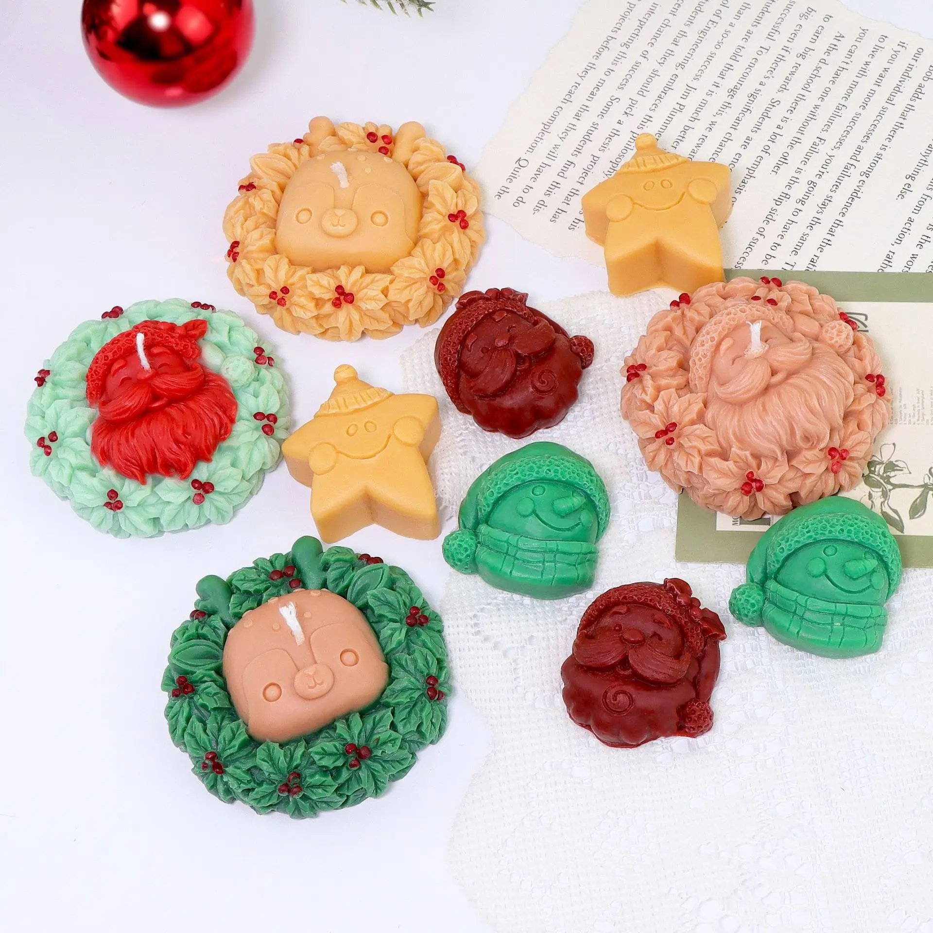 New Santa Claus Star Penguin Candle Mold Christmas Silicone Mold Gypsum Decoration Silicone Mold Cake Baking Tools Home Gift
New Santa Claus Star Penguin Candle Mold Christmas Silicone Mold Gypsum Decoration Silicone Mold Cake Baking Tools Home Gift