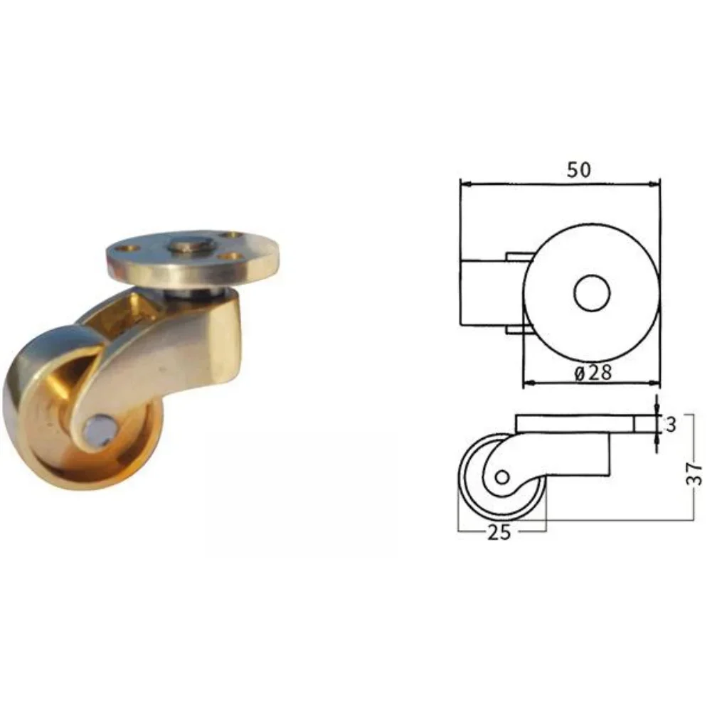 4pcs Brass Swivel Casters 360° Rotating Furniture Wheels For Chairs Cabinets Provide Long-lasting Durability Home Improvement
4pcs Brass Swivel Casters 360° Rotating Furniture Wheels For Chairs Cabinets Provide Long-lasting Durability Home Improvement