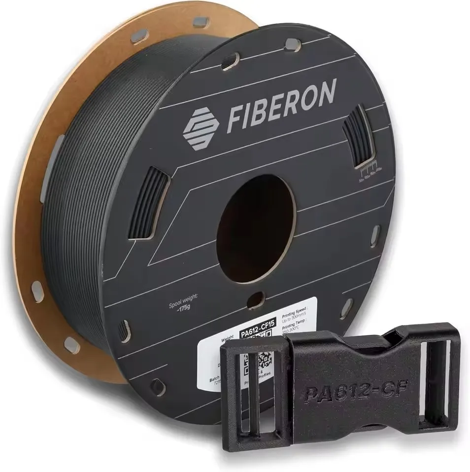 Polymaker PA612-CF15 Carbon Fiber Filament 1.75mm 0.5kg 15% CF Filled Nylon High Toughness 3D Printer Material
Polymaker PA612-CF15 Carbon Fiber Filament 1.75mm 0.5kg 15% CF Filled Nylon High Toughness 3D Printer Material