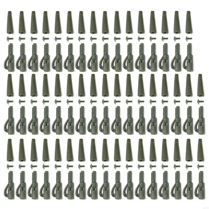 R6FE 50Pcs Fishing Terminals Tackle Safety Leads Clip Quickly Change Clip Swivels Snap Connector Tail Rubber Cones Sleeve
R6FE 50Pcs Fishing Terminals Tackle Safety Leads Clip Quickly Change Clip Swivels Snap Connector Tail Rubber Cones Sleeve