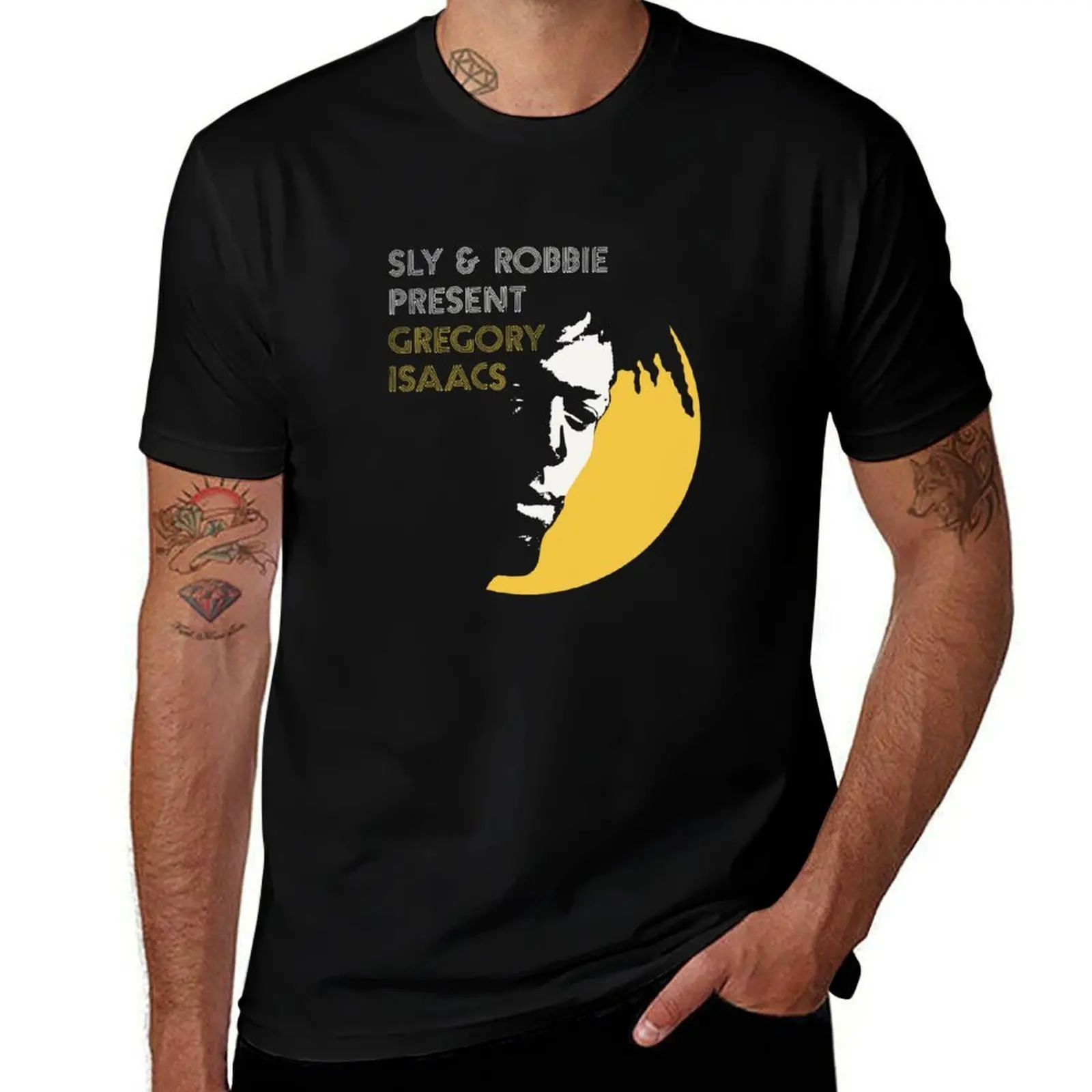 Sly And Robbie Present Gregory Isaacs T-Shirt t shirts for man graphic tees t shirt man casual T-Shirt
Sly And Robbie Present Gregory Isaacs T-Shirt t shirts for man graphic tees t shirt man casual T-Shirt
