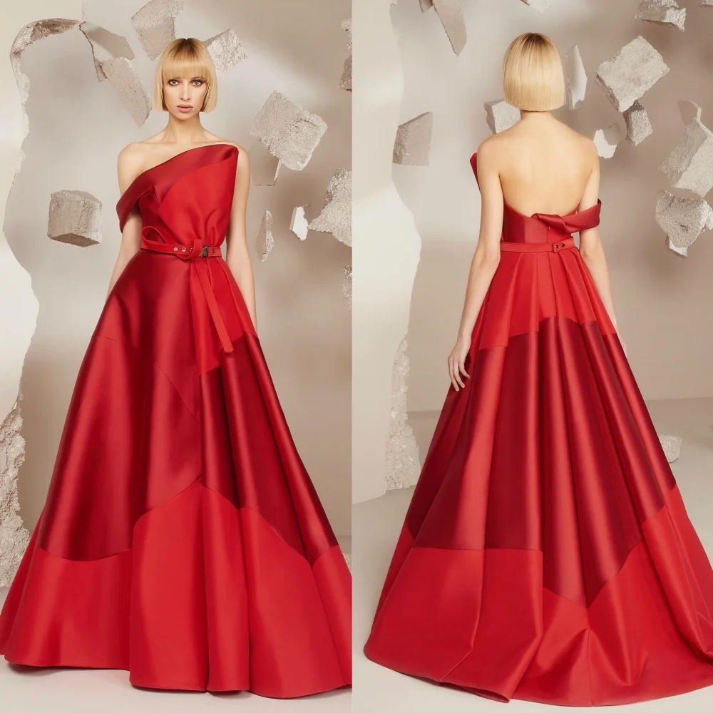 Customized Jersey Sash Ruched Valentine's Day A-line One-shoulder Bespoke Occasion Gown Long Dresses
Customized Jersey Sash Ruched Valentine's Day A-line One-shoulder Bespoke Occasion Gown Long Dresses
