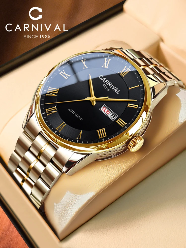 Carnival Brand High End IW Series Luxury MIYOTAO Movement Mechanical Watch Men 316L Stainless Steel Sapphire Watches for Mens
Carnival Brand High End IW Series Luxury MIYOTAO Movement Mechanical Watch Men 316L Stainless Steel Sapphire Watches for Mens