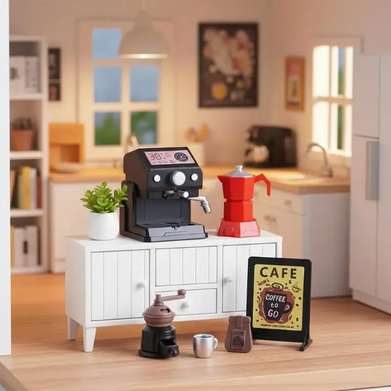 Miniature Toy Coffee Machine with Cups for Playful Home and Kitchen Settings
Miniature Toy Coffee Machine with Cups for Playful Home and Kitchen Settings