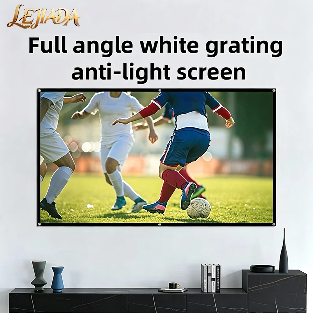 LEJIADA 16:9 White Grid Anti-Light Projector Screen 4K HD Picture Quality 160° Wide Viewing Angle 2.2+ High Gain 60/100/130inch
LEJIADA 16:9 White Grid Anti-Light Projector Screen 4K HD Picture Quality 160° Wide Viewing Angle 2.2+ High Gain 60/100/130inch