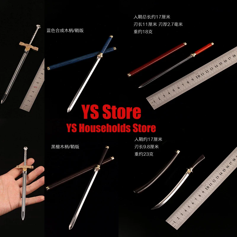 1/6 Arthur King Miniature Sword Model Black Wooden Scabbard Straight Taiji Sword Toys Accessory For 12" Action Figure Decoration
1/6 Arthur King Miniature Sword Model Black Wooden Scabbard Straight Taiji Sword Toys Accessory For 12" Action Figure Decoration
