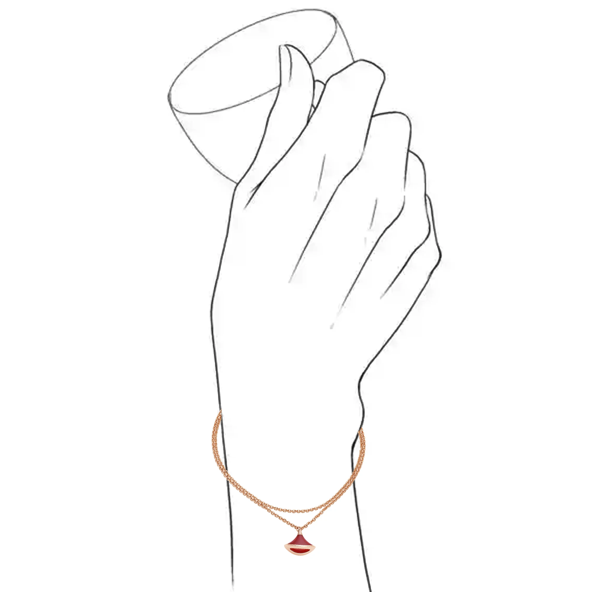 Pure silver s925 BV double chain bracelet with stone, fashionable and exquisite, paired with exquisite women's jewelry
Pure silver s925 BV double chain bracelet with stone, fashionable and exquisite, paired with exquisite women's jewelry
