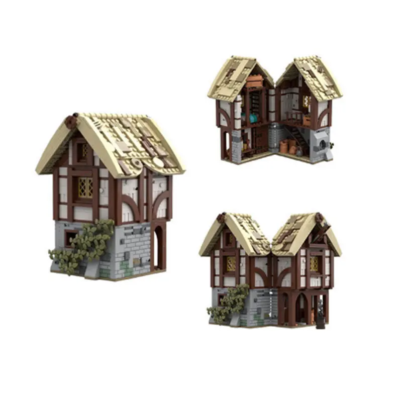 MOC-197656 Retro Granary Medieval Storage House Building Blocks Castle Modular Kit Creative Architecture Display Model Toys
MOC-197656 Retro Granary Medieval Storage House Building Blocks Castle Modular Kit Creative Architecture Display Model Toys