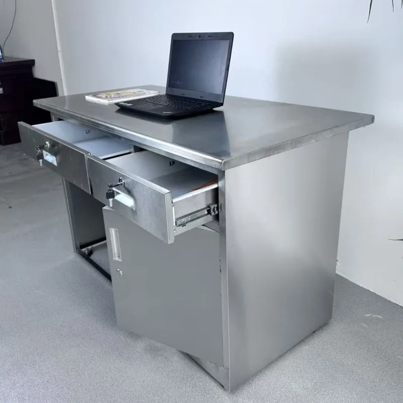 304 stainless steel desk 2 buckets one computer desk boss desk household with drawers office checkout page
304 stainless steel desk 2 buckets one computer desk boss desk household with drawers office checkout page