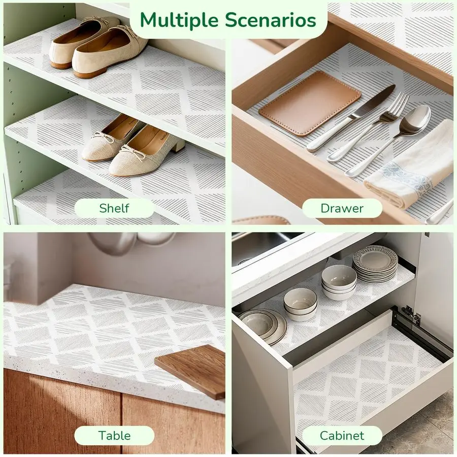 Вкладыши для кухонных шкафов: Нескользящие, утолщенные, нелипкие, с сильным сцеплением, легко устанавливаемые
Вкладыши для кухонных шкафов: Нескользящие, утолщенные, нелипкие, с сильным сцеплением, легко устанавливаемые