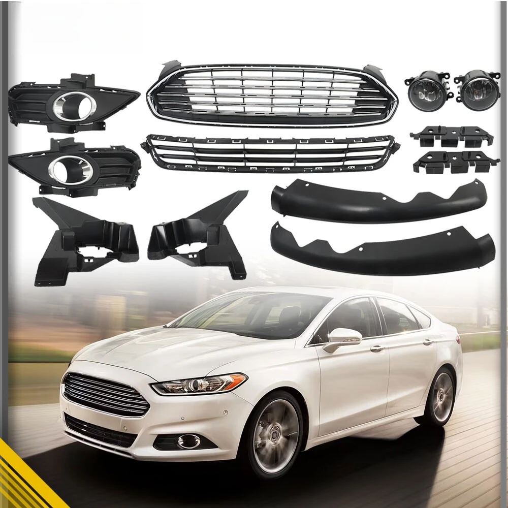For Ford Fusion 2013 2014 2015 2016 Front Bumper Grill w/ Fog Light Covers
For Ford Fusion 2013 2014 2015 2016 Front Bumper Grill w/ Fog Light Covers