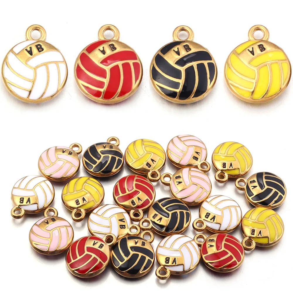 2Pcs 14x17mm Stainless Steel Charms Volleyball Charms Pendant for Earrings Necklace Personalized Pendant DIY Accessories
2Pcs 14x17mm Stainless Steel Charms Volleyball Charms Pendant for Earrings Necklace Personalized Pendant DIY Accessories