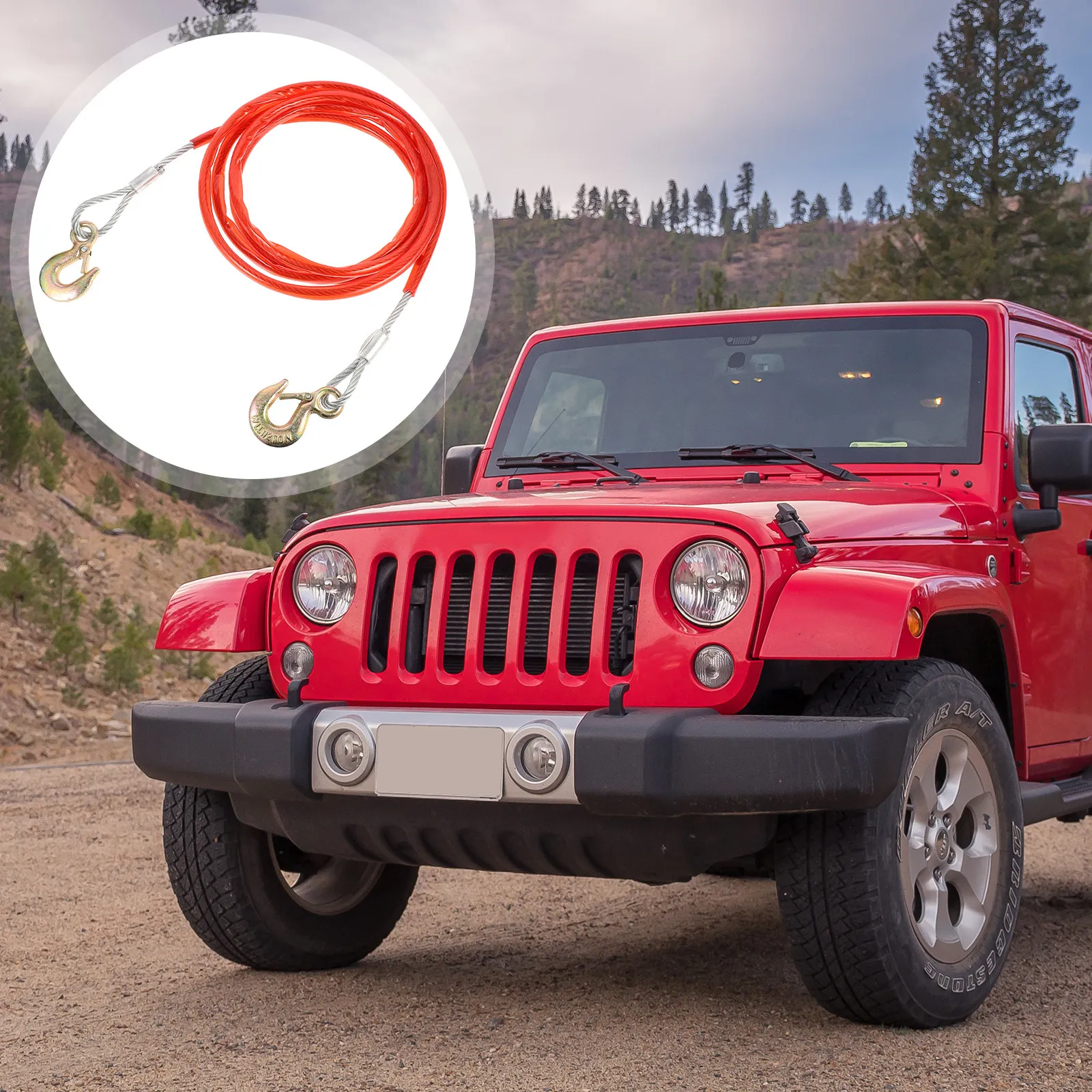 1Pcs Rope Strong Car Traction Rope Not Easy to Break Smooth Round Edges for Safe Handling Tow Strap with Hooks
1Pcs Rope Strong Car Traction Rope Not Easy to Break Smooth Round Edges for Safe Handling Tow Strap with Hooks
