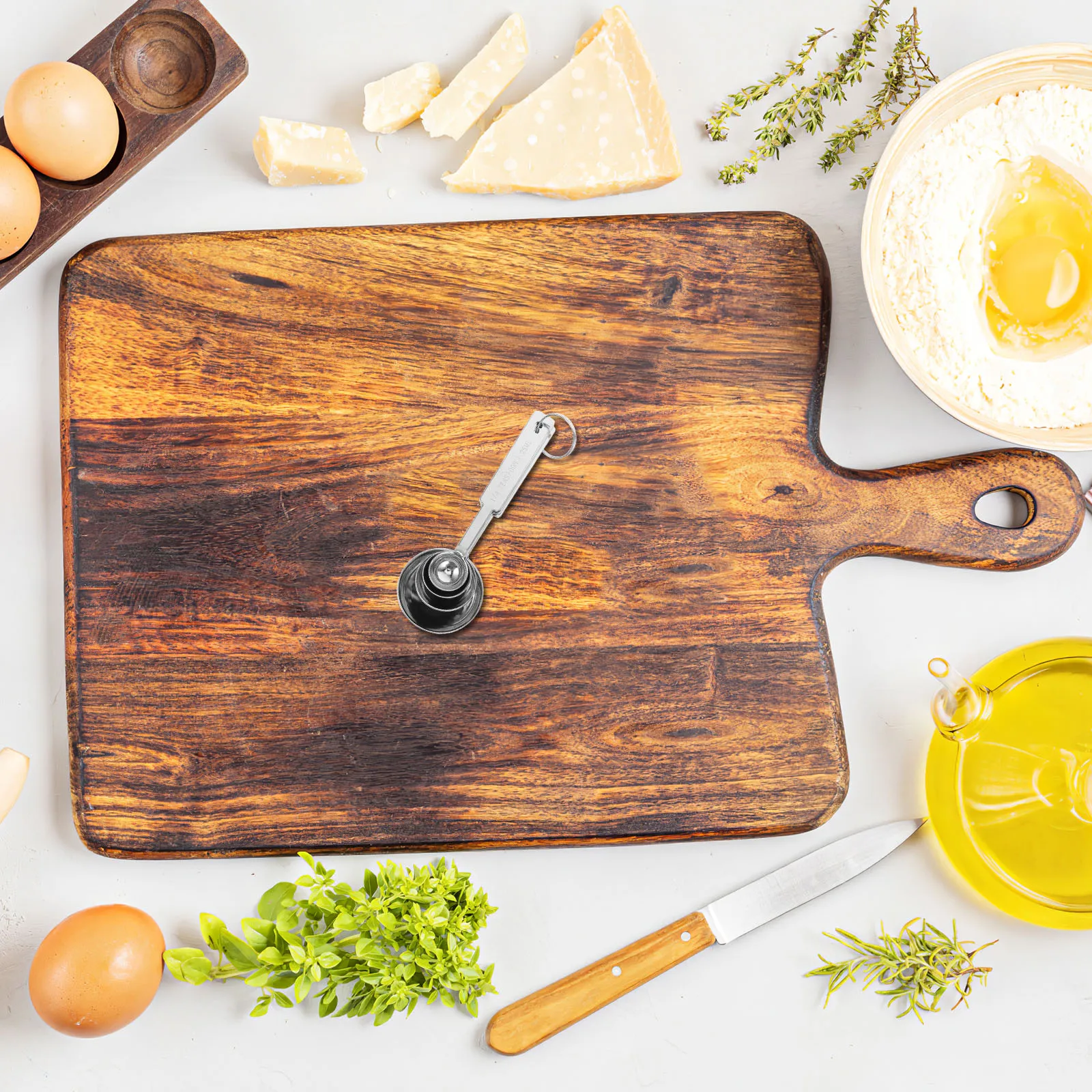 4Pcs Stainless Steel Measuring Spoons Set Rust Resistant Baking Cooking Precision Tools Kitchen Essentials
4Pcs Stainless Steel Measuring Spoons Set Rust Resistant Baking Cooking Precision Tools Kitchen Essentials