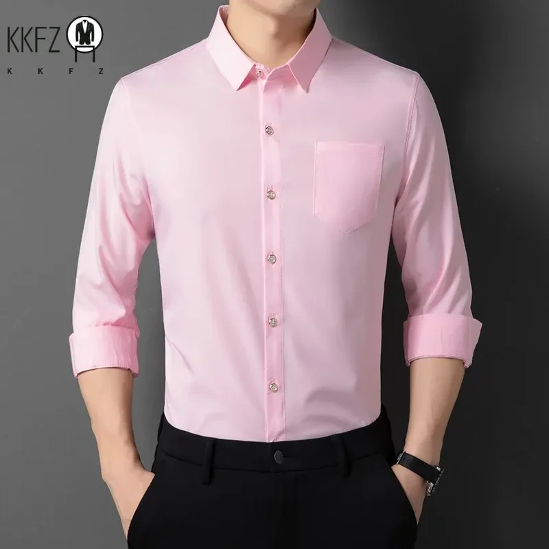 Men's New Casual and Fashionable Long Sleeved Shirt with Pockets Comfortable Wrinkle Resistant and Iron Free Collared Shirt
Men's New Casual and Fashionable Long Sleeved Shirt with Pockets Comfortable Wrinkle Resistant and Iron Free Collared Shirt