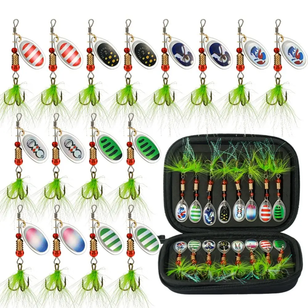 16pcs Luya Fishing Metal Spoon Lure Metal Composite Rotating Glitter Fishing Spinner Spoonbait Sinking Sequins
16pcs Luya Fishing Metal Spoon Lure Metal Composite Rotating Glitter Fishing Spinner Spoonbait Sinking Sequins