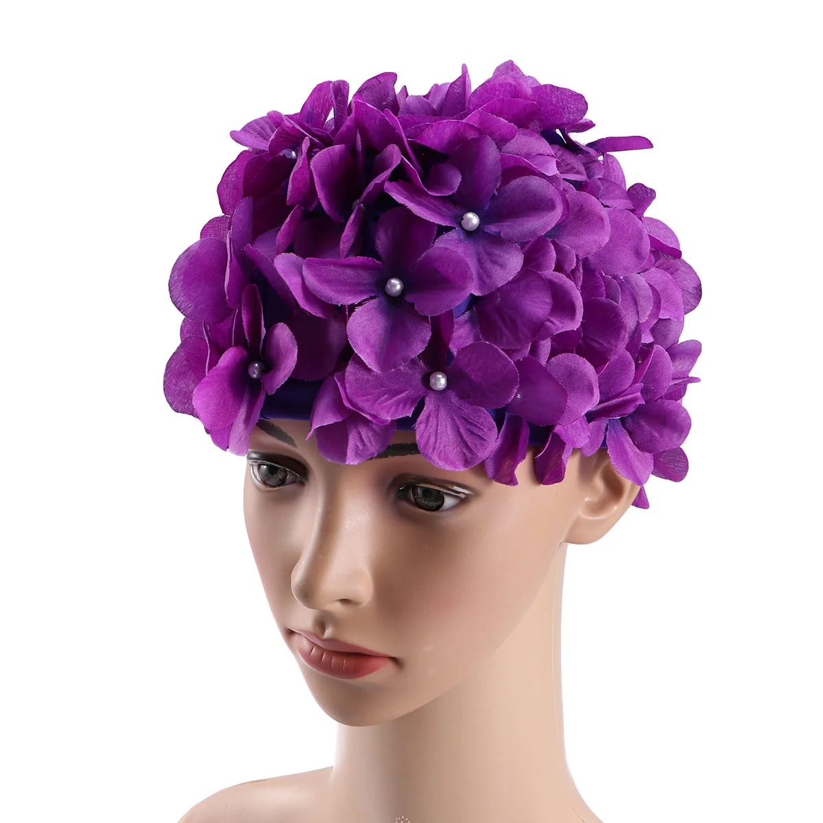 Fashionable Swim Floral Petal Stylish Swimming Hat Bathing Caps Size L for Women (Purple)
Fashionable Swim Floral Petal Stylish Swimming Hat Bathing Caps Size L for Women (Purple)
