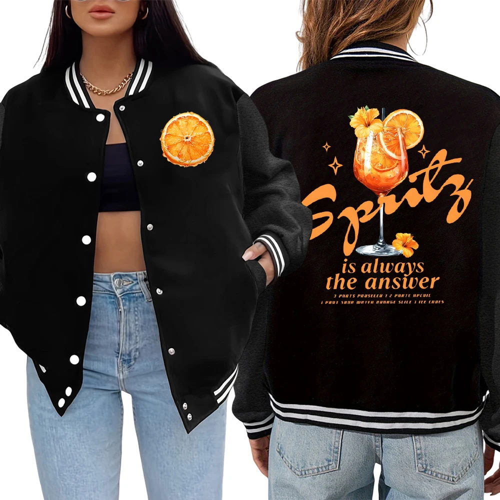 Orange Juice Sprits Is Always The Answer Print Jackets Women Soft Comfortable Top Loose Thicken Jacket Autumn Casual Sportswear
Orange Juice Sprits Is Always The Answer Print Jackets Women Soft Comfortable Top Loose Thicken Jacket Autumn Casual Sportswear