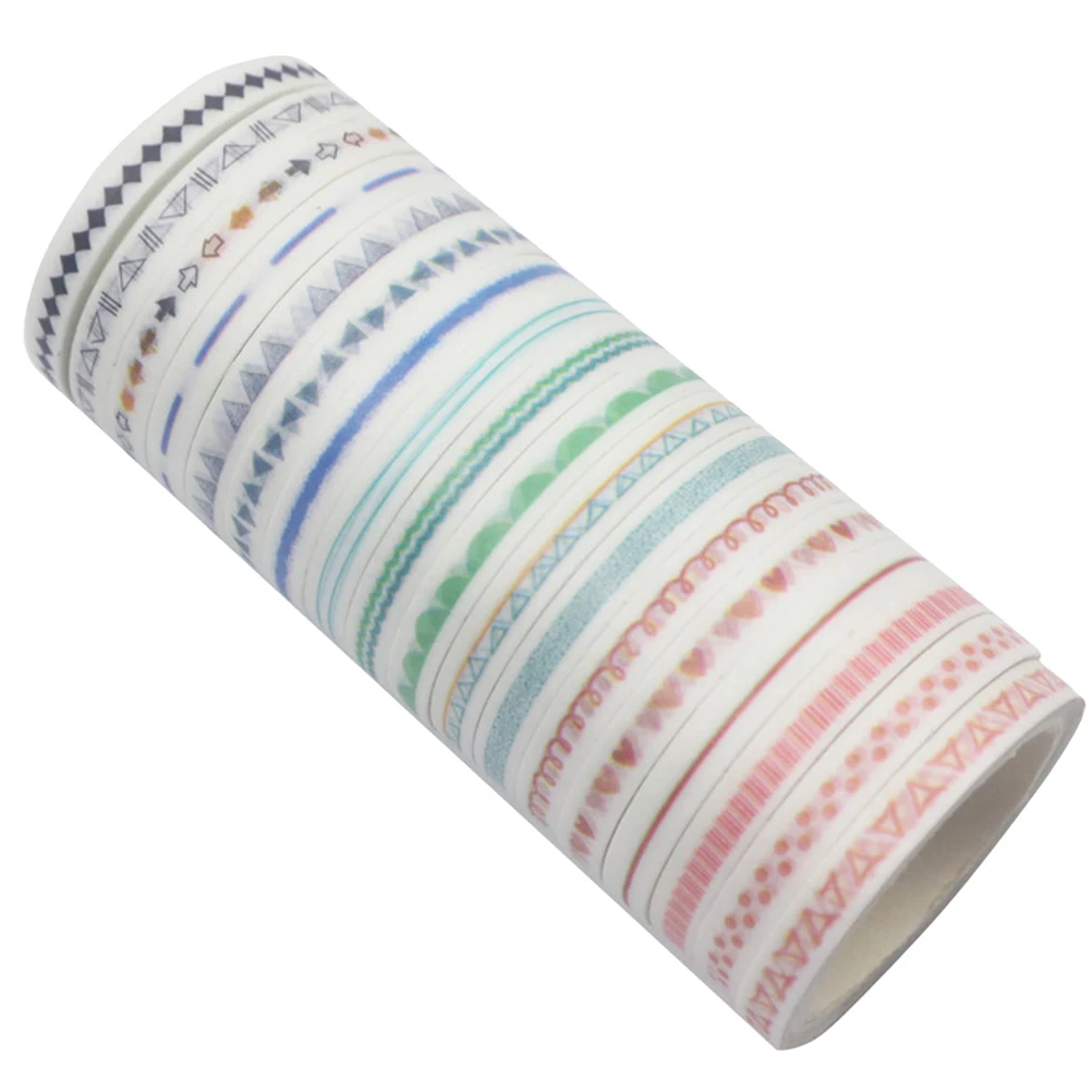 18pcs 18 Rolls Striped Tape Decorative Decorative Tape DIY Paper Photo Album Book Diary Scrapbook Craft Gift Wrapping
18pcs 18 Rolls Striped Tape Decorative Decorative Tape DIY Paper Photo Album Book Diary Scrapbook Craft Gift Wrapping