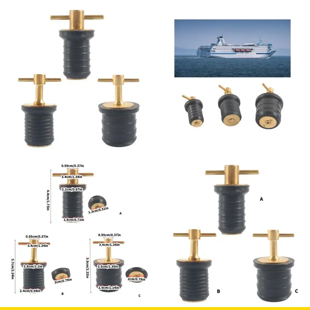 SZCH Professional Marine Deck Scupper Plug 3/4 Inch Brass Base And Sealed Rubber
SZCH Professional Marine Deck Scupper Plug 3/4 Inch Brass Base And Sealed Rubber
