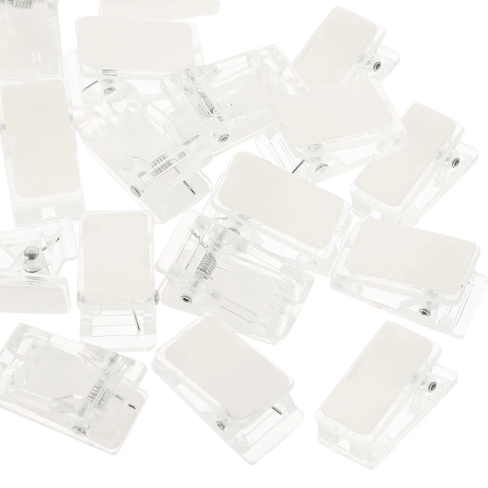 30 Pcs Holder Clear Wall Clips Spring Clip Small Self Adhesive Iron Badge Clamp Cards Plastic Wall Photo Hanger
30 Pcs Holder Clear Wall Clips Spring Clip Small Self Adhesive Iron Badge Clamp Cards Plastic Wall Photo Hanger