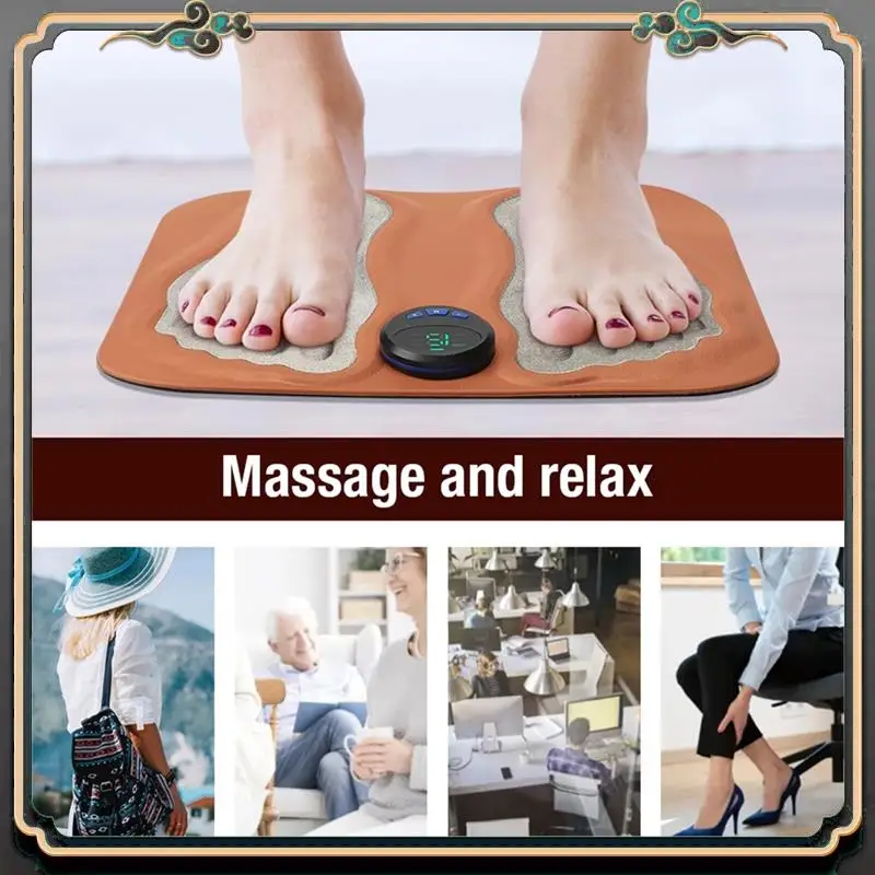 Premium 3D Foot Massager Pad Foldable Calf Massager Mat 6 Modes 15 Levels Muscle Electroe Stimulador Foot Helper Relaxes Muscle
Premium 3D Foot Massager Pad Foldable Calf Massager Mat 6 Modes 15 Levels Muscle Electroe Stimulador Foot Helper Relaxes Muscle