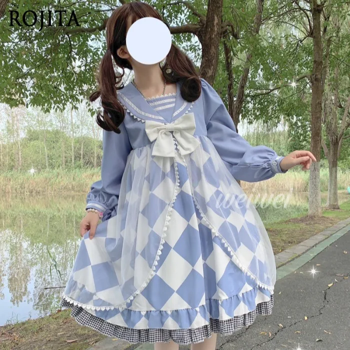 Spring and Autumn Long Sleeve Lolita Dress 2025 new OP Dress for Women Rabbit Collar Bowknot Mesh Plaid A-line Dress
Spring and Autumn Long Sleeve Lolita Dress 2025 new OP Dress for Women Rabbit Collar Bowknot Mesh Plaid A-line Dress