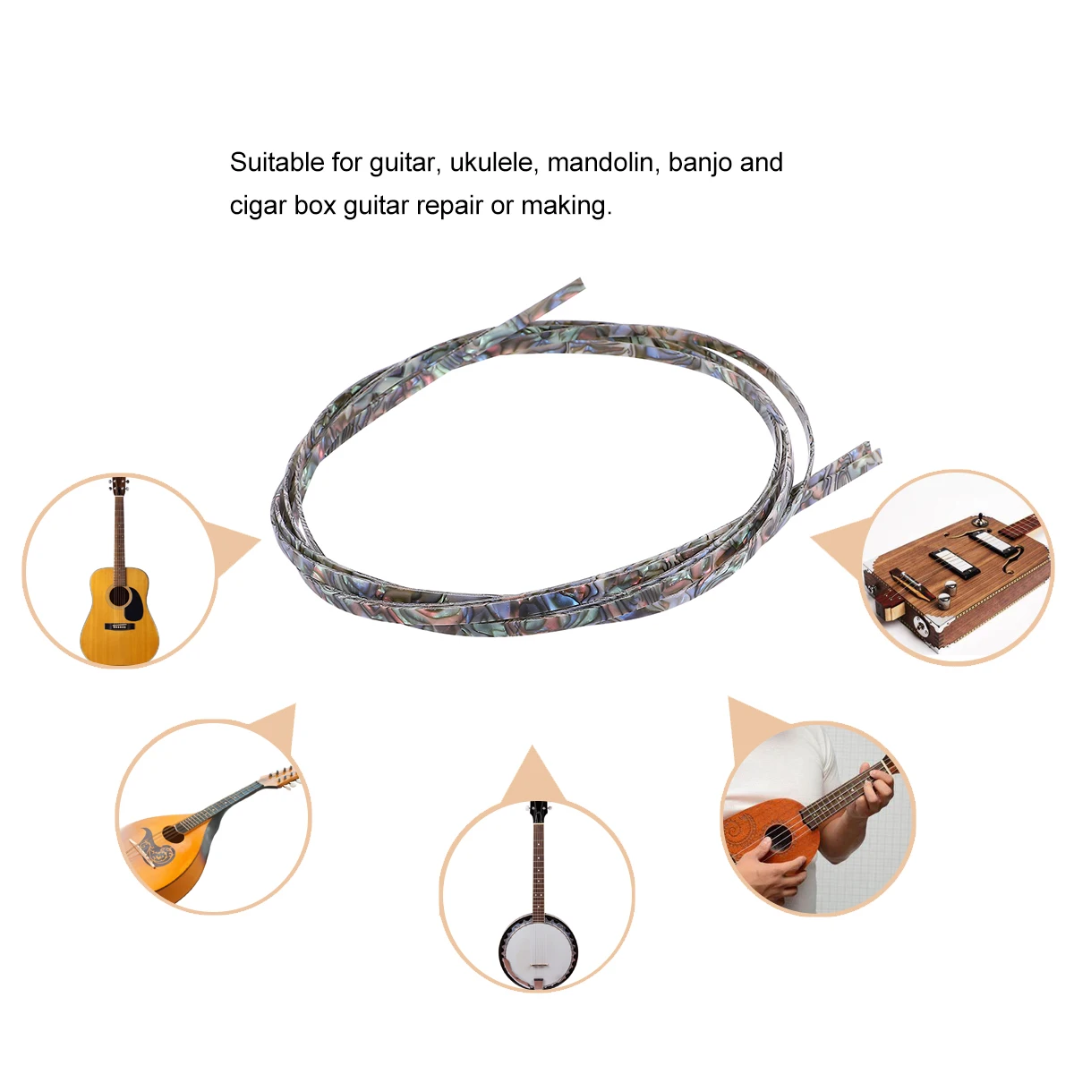 2pcs Guitar Purfling Strip Binding Trim Plastic Sidebar Acoustic Repair Replacement Parts Accessories Musical Instruments
2pcs Guitar Purfling Strip Binding Trim Plastic Sidebar Acoustic Repair Replacement Parts Accessories Musical Instruments