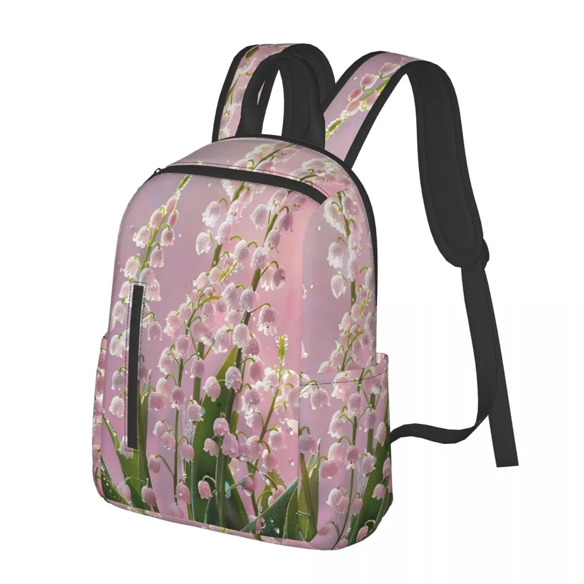 Vibrant Convallaria Pattern Student Backpack School Bag Hiking Travel Daypack for Men Women Bookbag Shoulder Bags
Vibrant Convallaria Pattern Student Backpack School Bag Hiking Travel Daypack for Men Women Bookbag Shoulder Bags