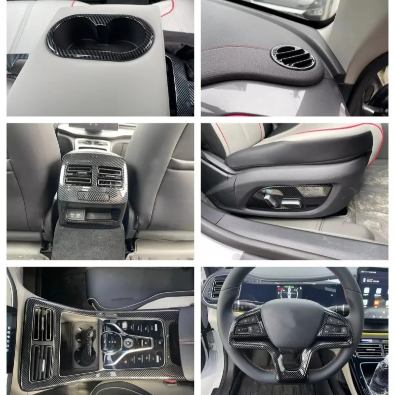For Byd Qin plus 2021-2023ABS interior rear water cup/air outlet/seat adjustment/shift frame/steering wheel trim accessori
For Byd Qin plus 2021-2023ABS interior rear water cup/air outlet/seat adjustment/shift frame/steering wheel trim accessori