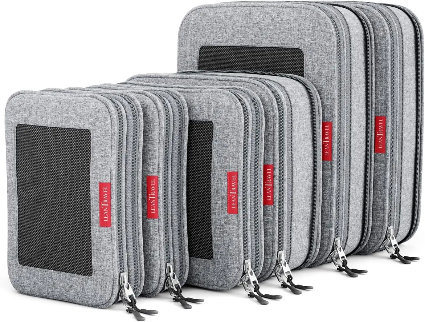 Compression Packing Cubes Set 6 Travel Organizers Breathable Mesh Double Zipper Space Saving Carry On Luggage
Compression Packing Cubes Set 6 Travel Organizers Breathable Mesh Double Zipper Space Saving Carry On Luggage