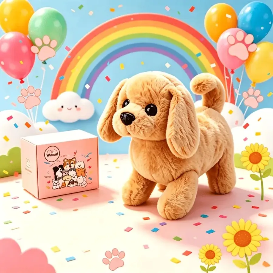 Soft And Cute Simulation Golden Retriever Electric Plush Toy Walking Interactive Dog Doll Birthday, Christmas, Thanksgiving, Ne
Soft And Cute Simulation Golden Retriever Electric Plush Toy Walking Interactive Dog Doll Birthday, Christmas, Thanksgiving, Ne