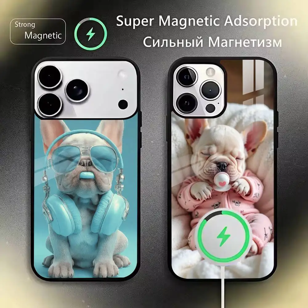 French Bulldog Phone Case For iPhone17,16,15,14,13,12,11 Plus,Pro,Max Magnetic with Wireless Charging
French Bulldog Phone Case For iPhone17,16,15,14,13,12,11 Plus,Pro,Max Magnetic with Wireless Charging