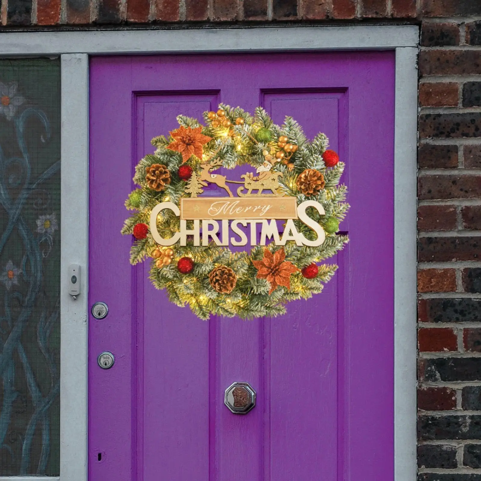 Christmas Wreath Artificial Wreath Xmas Garland Diameter 23.62inch Christmas Decor for Outdoor Home Holiday Thanksgiving Indoor
Christmas Wreath Artificial Wreath Xmas Garland Diameter 23.62inch Christmas Decor for Outdoor Home Holiday Thanksgiving Indoor