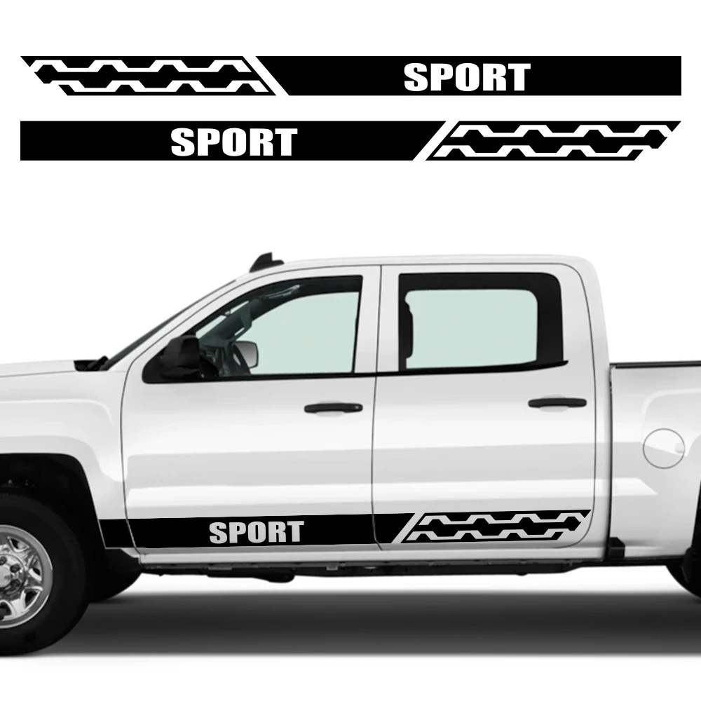 2 шт. спортивные наклейки-полосы для автомобиля, наклейки на боковые пороги и двери, декоративные наклейки для Chevrolet Silverado, Cruze, Captiva
2 шт. спортивные наклейки-полосы для автомобиля, наклейки на боковые пороги и двери, декоративные наклейки для Chevrolet Silverado, Cruze, Captiva