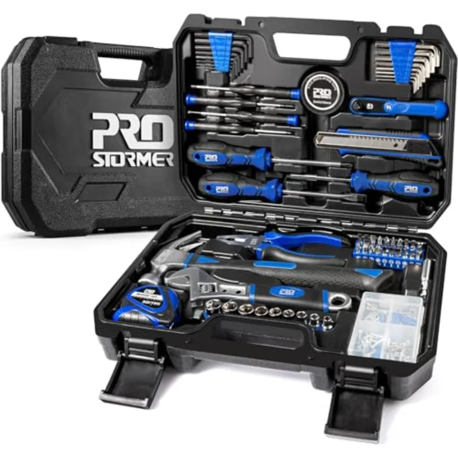 160-Piece Home Repair Tool Set General Household Hand Tool Kit with Toolbox Storage Case for House Garage College Dorm and Offi
160-Piece Home Repair Tool Set General Household Hand Tool Kit with Toolbox Storage Case for House Garage College Dorm and Offi