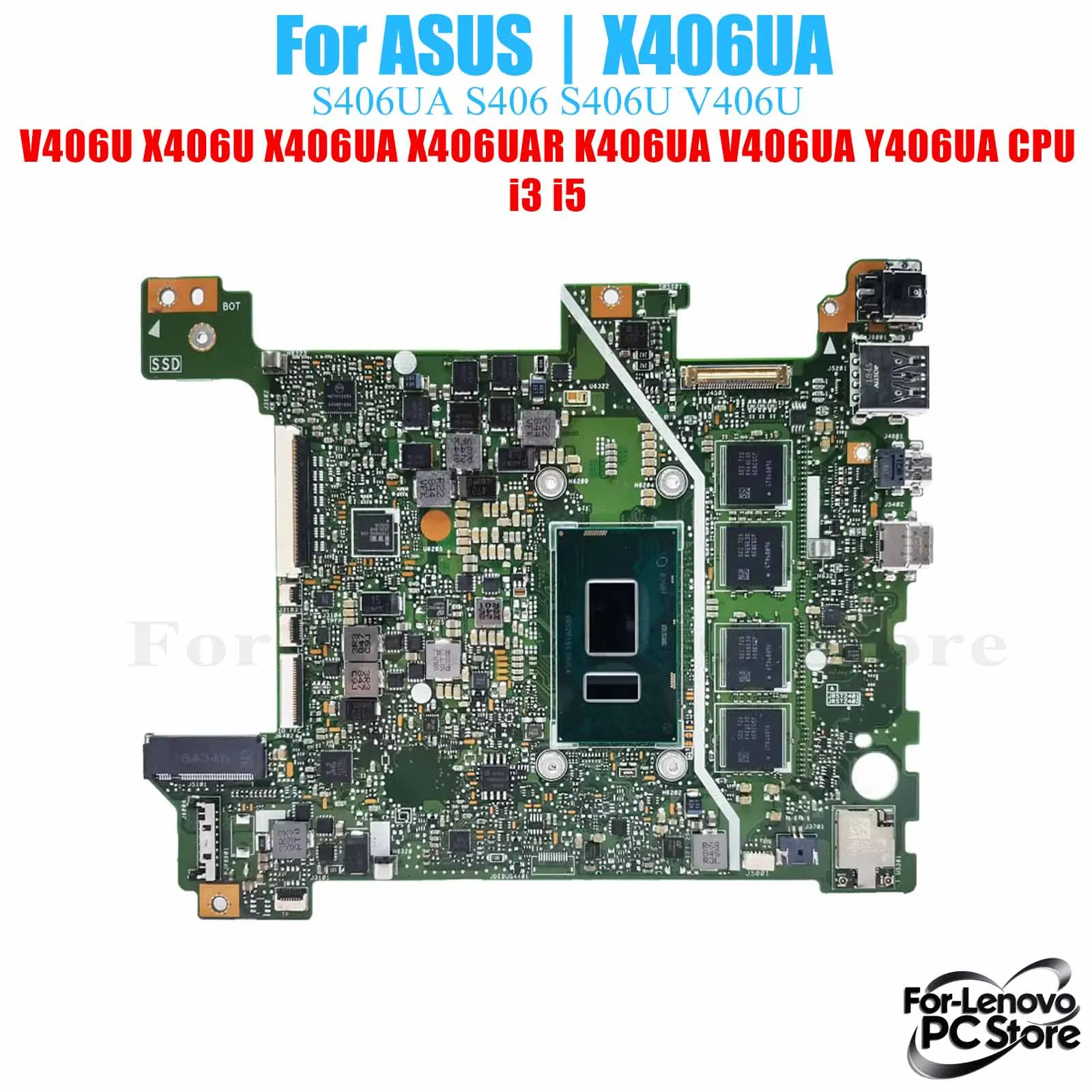 X406UA для материнской платы ASUS S406UA S406 S406U V406U X406U X406UA X406UAR K406UA Y406UA Материнская плата ноутбука
X406UA для материнской платы ASUS S406UA S406 S406U V406U X406U X406UA X406UAR K406UA Y406UA Материнская плата ноутбука