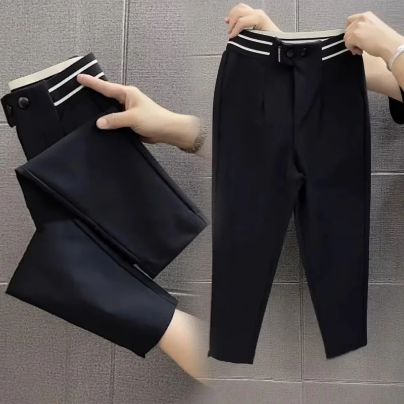 Extra Large 300 Pou Men's Suit Pants Straight Leg Thin Nine Points Small West Pants Simple Trendy Version Casual Pants
Extra Large 300 Pou Men's Suit Pants Straight Leg Thin Nine Points Small West Pants Simple Trendy Version Casual Pants