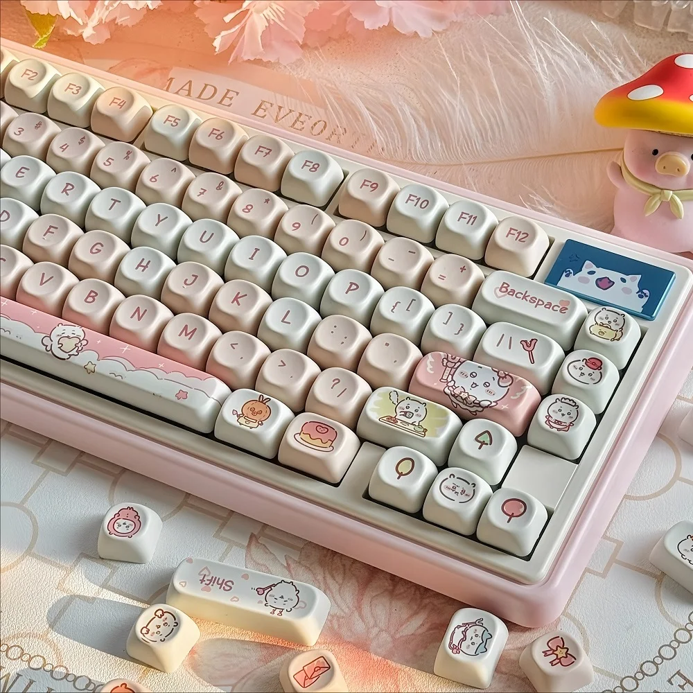 Милый котенок и щенок, колпачок для ключей Usachi MOA, 95 клавиш, PBT, подарок для девочек, совместимый с MX Switch 60/70/80, механическая клавиатура
Милый котенок и щенок, колпачок для ключей Usachi MOA, 95 клавиш, PBT, подарок для девочек, совместимый с MX Switch 60/70/80, механическая клавиатура