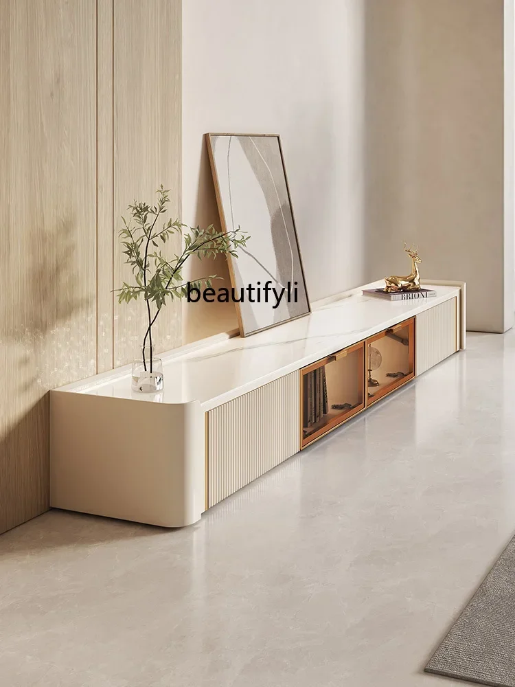 1184Stone Plate TV Cabinet and Tea Table Combination Living Room Hanging Simple Modern Floor TV Stand
1184Stone Plate TV Cabinet and Tea Table Combination Living Room Hanging Simple Modern Floor TV Stand