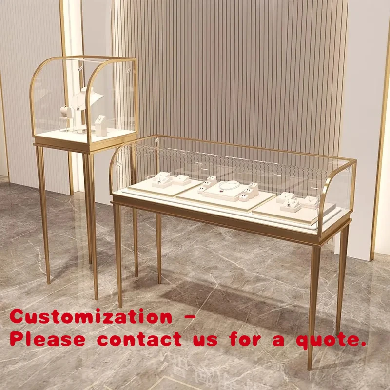 custom.Luxury Transparent Glass Showcase Stainless Steel Gold Silver Jewelry Watches & Jade Antiques Premium Display Cabinet
custom.Luxury Transparent Glass Showcase Stainless Steel Gold Silver Jewelry Watches & Jade Antiques Premium Display Cabinet